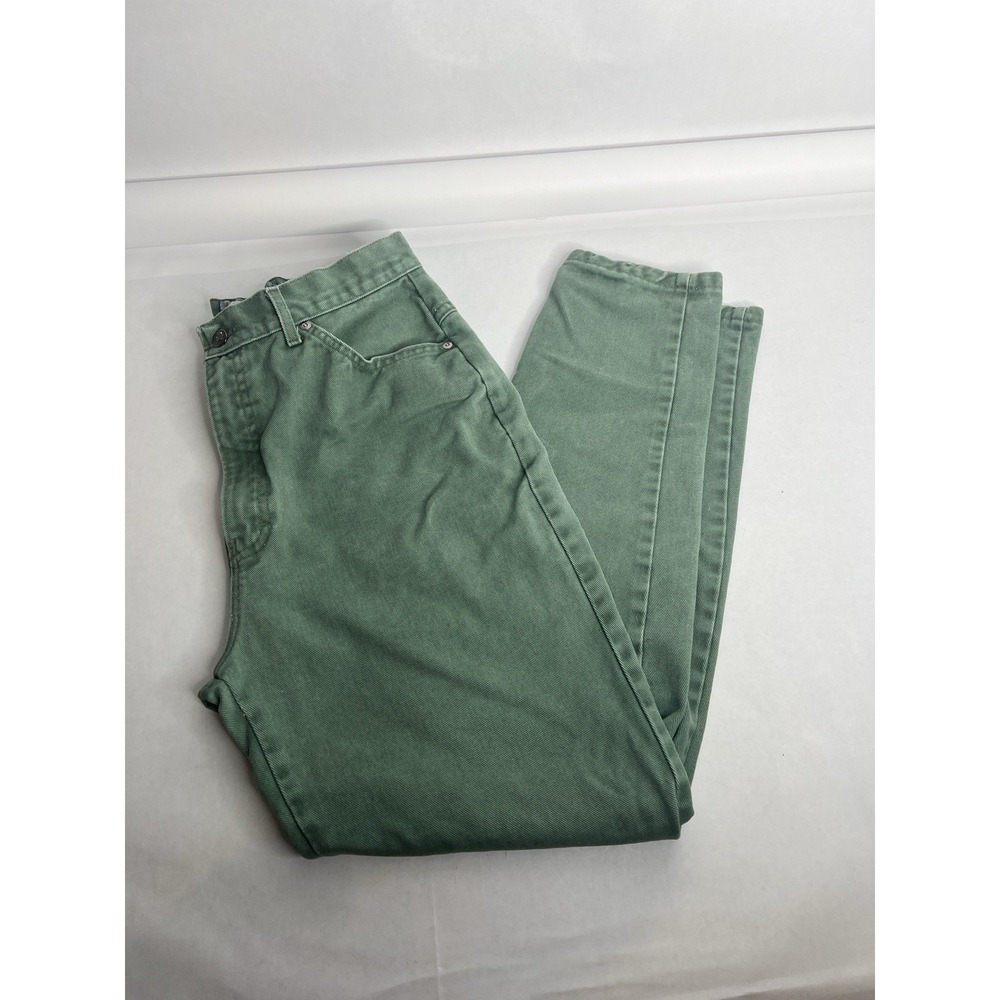 Vintage‎ Bonjour International Jeans Women 12 (8) Green High Rise Y2K Mom Jeans
